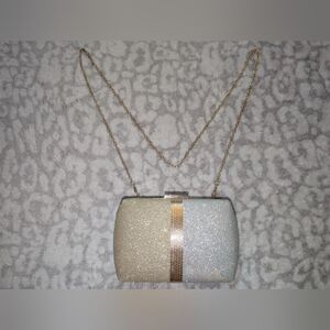Chic Gold and Silver Evening Clutch